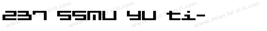 237 ssmu yu ti字体转换